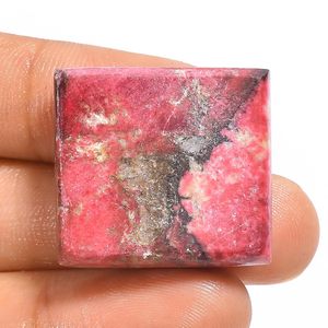 Cristal en bruto Yashee Thulite Druzy de 25x23x9 mm, piedra preciosa rosa para la fabricación de joyas - Product Image 2