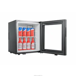 Mini geladeira de refrigeração barata da boa qualidade, com porta de vidro sem compressor, 20l