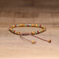 Bracelet ajustable pour homme en pierre naturelle jaspe rouge, turquoise africaine et hématite, fait main, bijou énergétique de guérison