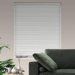 تصفية إضاءة للخصوصية بطبقة مزدوجة ظلال دوارة شفافة رمادية للمنزل والمكتب وغرفة النوم ستائر حمار وحشي يدوية - Product Image 5