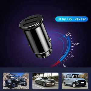สินค้ามาใหม่ ที่ชาร์จในรถยนต์แบบ USB คู่ 5V/3.1A ที่ชาร์จในรถยนต์แบบเร็วอเนกประสงค์ 2 พอร์ต อะแดปเตอร์ช่องจุดบุหรี่ - Product Image 3
