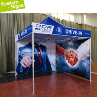 Tenda kanopi ukuran 10x10x15 10x20 tenda acara Pop up luar ruangan kustom tenda pameran dagang lipat