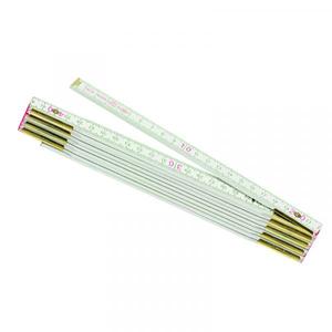 METRICA - 23130 2 Mètres-Bois-Épaisseur 3 Mm-Couleur Blanc/Jaune-EAN 8001066231300 MÈTRES PLIANTS - Product Image 1