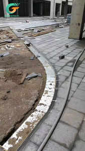 Esterno a forma di U trincea di scarico canale dell'acqua <span class=keywords><strong>in</strong></span> calcestruzzo polimerico canale di drenaggio per esterni <span class=keywords><strong>in</strong></span> polimero calcestruzzo grondaia - Product Image 4