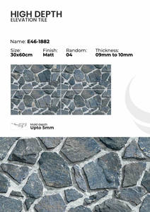 Carreaux de mur extérieur en porcelaine 300x600mm Protection contre les intempéries - Product Image 4