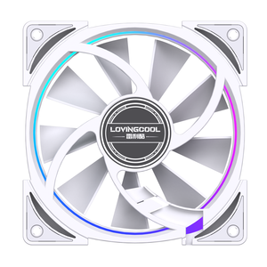 Lovingcool 120mm <span class=keywords><strong>RGB</strong></span> Hochgeschwindigkeits-Computer gehäuse lüfter <span class=keywords><strong>4</strong></span>-poliger <span class=keywords><strong>PWM</strong></span>-Luftkühl ventilator mit mehrfarbigen LED-Leuchten für Desktop-PCs - Product Image 4