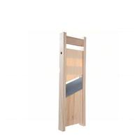 Verstelbare houten mandoline-snijder/rasp Eco-serie met handbeschermer - roestvrijstalen mes - handmatige groentesnijder - kartonnen verpakking - familiepakket
