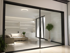 <span class=keywords><strong>Porte</strong></span> <span class=keywords><strong>coulissante</strong></span> <span class=keywords><strong>en</strong></span> alliage d'aluminium avec <span class=keywords><strong>verre</strong></span> pour balcon, patio ou entrée - Product Image 2