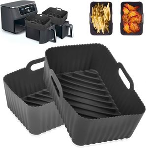 Reusable Silicone Air Fryer Liner Rectangle Baking Pan Food Grade Dishwasher Safe Non-Stick <b>Cooking</b> Tray - Product Image 1