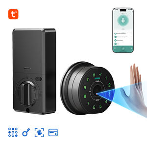 <span class=keywords><strong>Serrure</strong></span> connectée Tuya Smart Deadbolt, norme américaine, avec reconnaissance de la veine palmaire, entrée sans clé, pour la sécurité des maisons de luxe, compatible avec l'application TTLock - Product Image 1