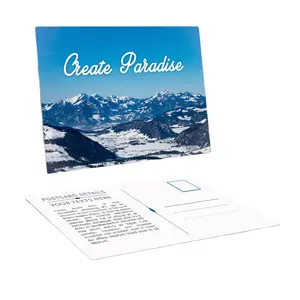 Creative Premium Postkarten layout beendet Größen optionen Designs Marketing materialien