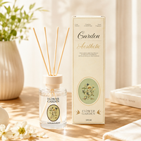 Coffrets diffuseurs de parfum d'ambiance French Garden pour la maison et la chambre, avec ornement, parfum floral, huile solide écologique, coffret cadeau