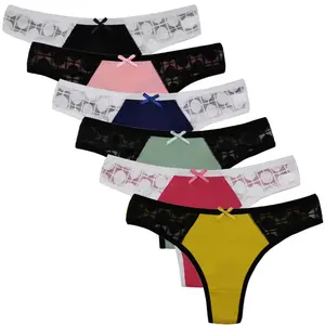 Mid Waist Women Ladies Print Hipster brazier sexy women party underwear pictures of women in lace underwear