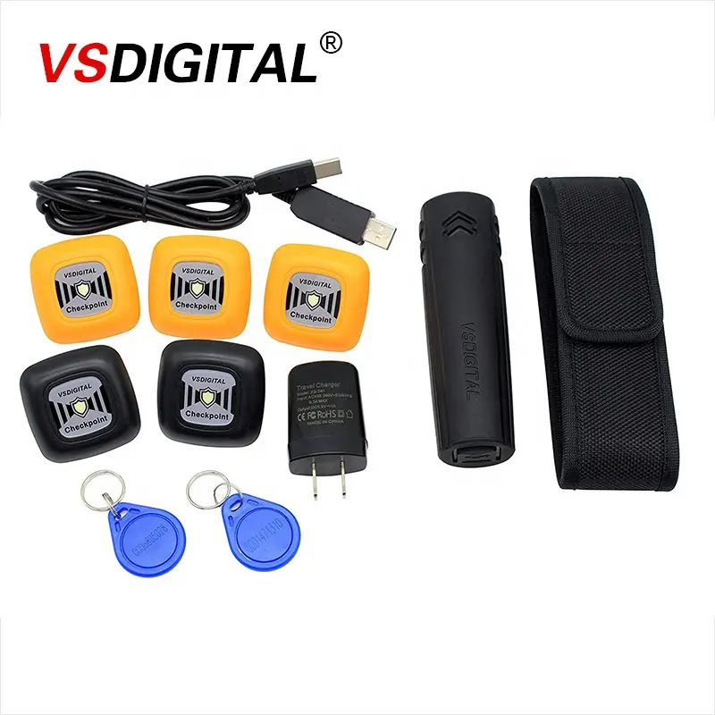 V1 RFID 태그 리더 클럭 장치 가드 투어 시스템