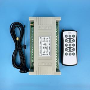 รีโมทคอนโทรล 15 ปุ่ม, สวิตช์รีโมทคอนโทรล 15 ช่อง, ตัวควบคุมอุตสาหกรรม 15 ช่อง, ตัวรับสัญญาณราง DIN รุ่น APDC-15D - Product Image 2