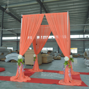 Aluminum Silver <b>Backdrop</b> <b>Stand</b> with Adjustable Pipe and Drape System for Wedding & Trade Show Events - Product Image 3