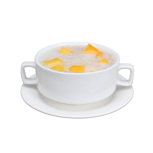 Bols en porcelaine avec doubles poignées, 8 onces, en céramique blanche, bols ronds empilables pour soupe, céréales, flocons d'avoine - Product Image 6