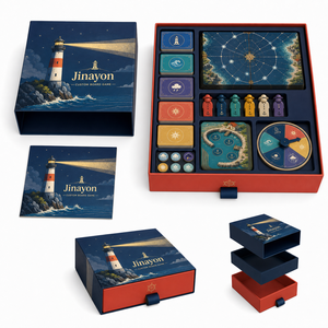 Gioco da Tavolo Cooperativo Personalizzato Faro di Salvataggio, Gioco Marittimo Costiero con Componenti in Legno, Stampa a Quattro Colori - Product Image 4