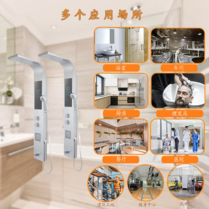 Instant Electric <b>Shower</b> Heater Wall Mounted 8.5-12KW Touch <b>Control</b> LCD Display Stainless Steel Waterproof IPX4 - Product Image 3