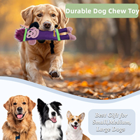 AFP Durable Fire Hose Tough Dog Chew Toy With Stick Squeaker Soft Plush Pet Chewing Toy Fetch Toss Training Dog Squeaky Chew Toy
