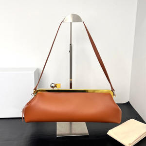 กระเป๋าคลัทช์หนังวัวแท้สไตล์วินเทจ กระเป๋าใส่ลิปสติกแฟชั่นสำหรับผู้หญิง กระเป๋าหนังลายจระเข้ขนาดเล็ก กระเป๋าสะพายข้างสุดหรู กระเป๋าถือใต้วงแขน - Product Image 5