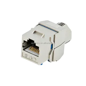 Cat8 RJ45 FTP Shielded Coupler Keystone Jack