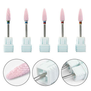 Soldes de liquidation - Fraise à ongles professionnelle pour salon de manucure, taille de la tige 3/32 pouces, petite fraise à ongles en céramique à tête arrondie pour machine <span class=keywords><strong>Dremel</strong></span> - Product Image 5