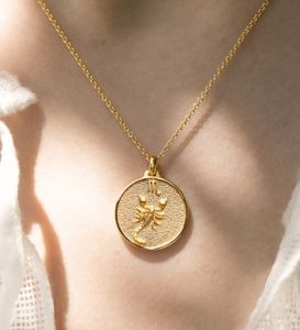 Joyería Loveher, collar de cadena de Cable <span class=keywords><strong>Escorpio</strong></span> de moda Retro de lujo, latón plateado 925 para uso General, no es fácil de desvanecer - Product Image 4