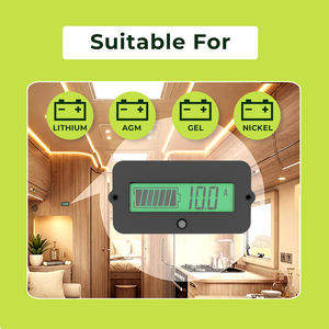 Monitor de Batería EJ con Shunt de 75A, Medidor de SOC con Pantalla LCD, Precisión del 1%, 8V-80V para Baterías de Litio, AGM, Plomo-ácido, E-scooter, E-bike, Motocicleta - Product Image 5