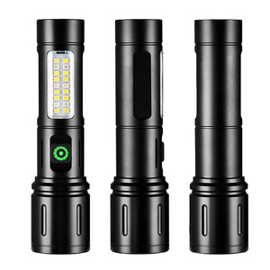 Aluminum Alloy <b>Rechargeable</b> <b>Flashlight</b> Led White Light Outdoor Dimmable Waterproof Torch Lamp - Product Image 5