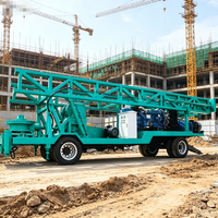 Foreuse rotative électrique YJC pour puits d'eau, diamètre 300-1000 mm, profondeur max. 300 m, mobile, haute productivité, avec boîte de vitesses