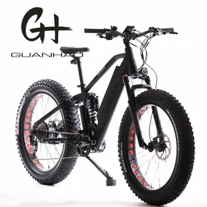 26 "48V 17AH batteria al litio 1000W motore centrale OEM personalizzato UL2849 telaio a sospensione completa pneumatico grasso elettrico Mountain Bike