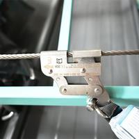 Pince à corde de vente chaude capacité de charge élevée de qualité industrielle pour la construction de sauvetage en acier durable extérieur facile à utiliser