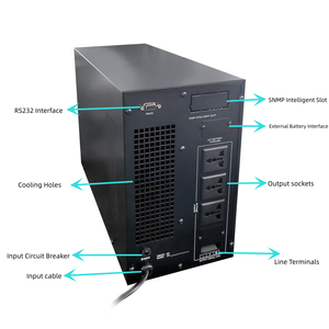 نظام طاقة كهربائية صناعي 3 كيلو فولت أمبير أحادي الطور 1 كيلو فولت أمبير 2 كيلو فولت أمبير 6 كيلو فولت أمبير 10 كيلو فولت أمبير 60 كيلو فولت أمبير 208/220/230/240 فولت تيار متردد مزود طاقة غير منقطع - Product Image 4