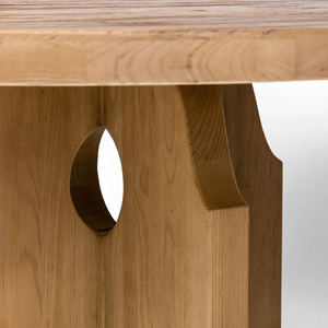 Elegante Mesa de Comedor de Madera Maciza Ecológica, Duradera y Ajustable para 6 Personas, Estilo Tradicional Moderno y Lujoso para Hogar, Hotel o Restaurante - Product Image 3