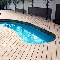 Beaux panneaux muraux 3D WPC pour intérieur extérieur facile à installer propre pour les intérieurs écoles salons hôtels extérieur décor en bois