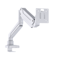 Bras de moniteur robotique de vente chaude pour les moniteurs d'ordinateur réglables d'écran de 17 "-49" supportent le bras de moniteur de ressort à gaz simple de 20KG
