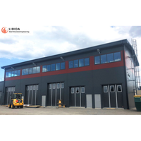 Bâtiment en structure métallique préfabriquée à installation rapide avec services de soudage/pliage/découpe