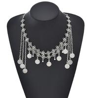 Maang Tikka femmes or argent pièces boule gland danse du ventre tête chaîne Costume gitane bijoux