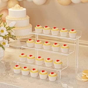 Support <span class=keywords><strong>de</strong></span> Présentation en Acrylique Transparent Étagère Rehausseur pour Parfum Figurines <span class=keywords><strong>Maquillage</strong></span> Support à Gâteaux - Product Image 5