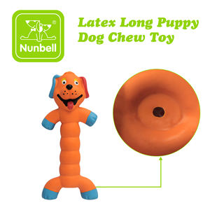 Nunbellpets toptan çevre dostu yeni tasarım lateks yumuşak uzun kemik şekli köpek oyuncak Bite dayanıklı interaktif - Product Image 3