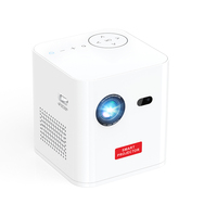 Projecteur FHd Android 9.0, lecteur de films, projecteur DLP mini, portable, extérieur, voyage, camping, intelligent, HDR 10, jeux vidéo, vidéoprojecteur