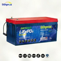 Batterie LiFePO4 à décharge profonde 24V 120AH Grade A pour stockage d'énergie marine, bus CAN, borne M8, 6000 cycles, CE RoHS IP67, service OEM ODM