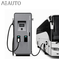 Chargeur EV DC commercial à double prise 60/120/180 kW avec CCS NACS OCPP pour stationnement extérieur