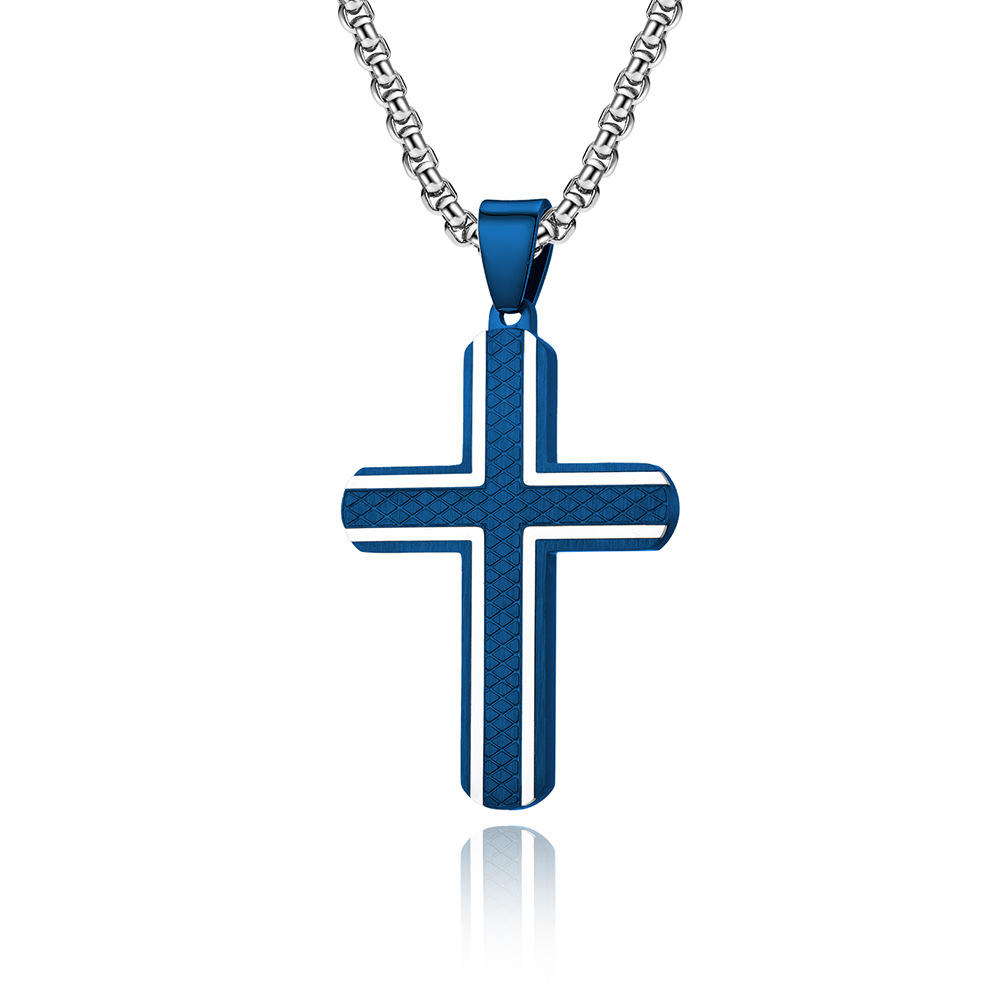 จี้เดี่ยวสีน้ำเงินไม่มีโซ่