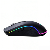 Souris de jeu lumineuse RGB avec 7 boutons, suivi optique, filaire USB pour ordinateur de bureau en stock