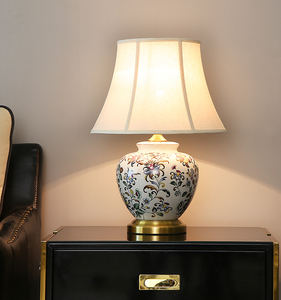 <strong>Modern</strong> Chinese <strong>Style</strong> Full Copper Ceramic Decorative <strong>Table</strong> <strong>Lamp</strong> - Product Image 6