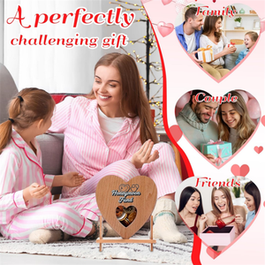 In legno rustico a forma di cuore salvadanaio miele luna <span class=keywords><strong>fondo</strong></span> Box per il ricevimento di nozze artigianale contenitore di stoccaggio in legno - Product Image 3