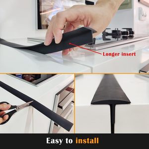 Eco-Friendly Food Grade Silicone <b>Gap</b> Cover Filler for Stove and Counter Counter Stove <b>Gap</b> Cover - Product Image 5