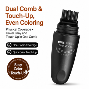 Peigne de coloration capillaire à base de plantes sans ammoniaque OEM/ODM 7g – Couvre les <span class=keywords><strong>cheveux</strong></span> blancs – Coloration <span class=keywords><strong>temporaire</strong></span> à action rapide - Product Image 2